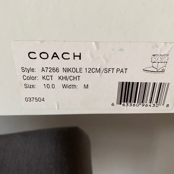 Coach Shoes - Gently worn Coach “ugg style” boots size 10
